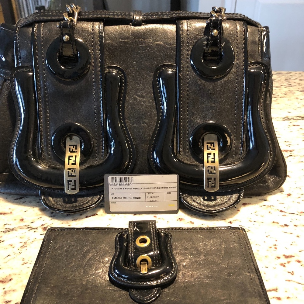 Fendi B bag and matching wallet